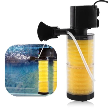 

3 in 1 Aquarium Filter Fish Tank Filter for aquarium Air Pump Air Oxygen Increase Aquarium Internal Filter Aquarium Pump (WP-330
