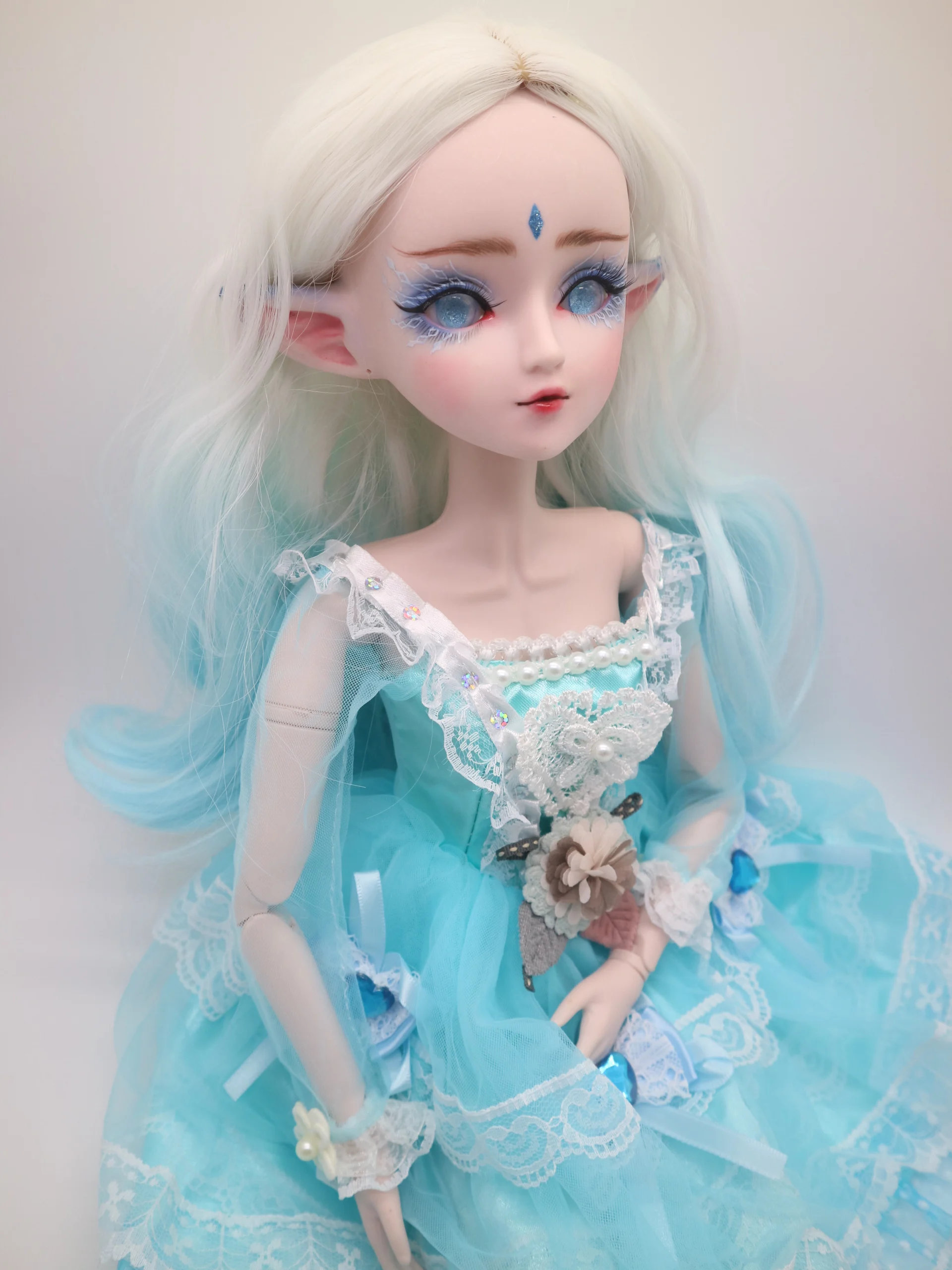 Индивидуальные BJD куклы эльф кукла DIY пластиковая кукла 24 шарнира шарнирная кукла 58 см