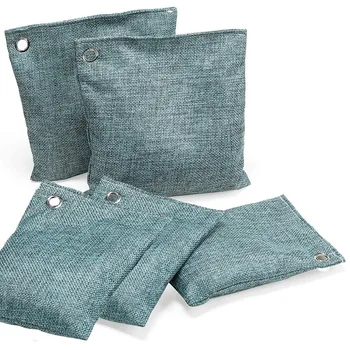 

Charcoal Air Purifying Bag,Natural Deodorizer,Activated Bamboo Charcoal Shoe Odor Eliminator,Car Air Purifier,5 Pack