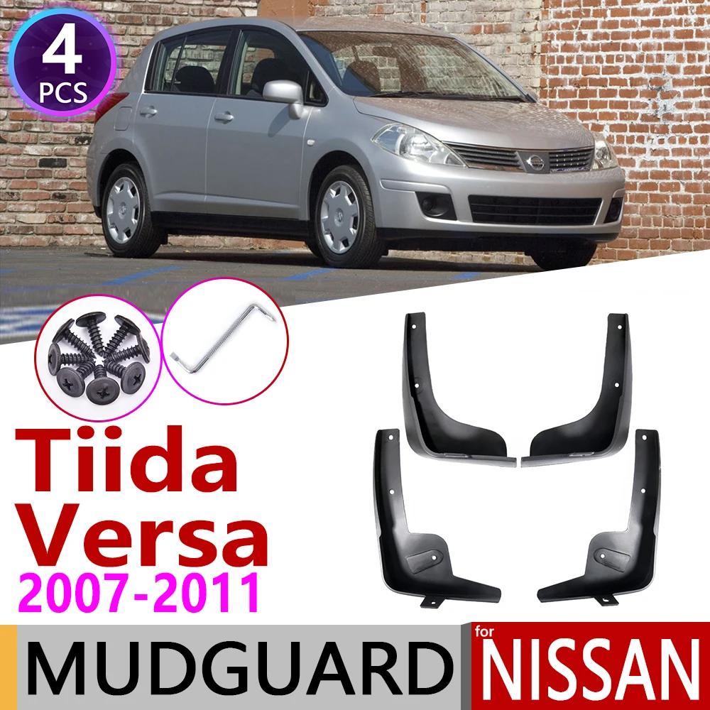 Брызговики для Nissan Tiida Versa Latio C11 2007 ~ 2011 брызговики аксессуары 2008 2009 2010 2012|Наклейки