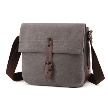 

2020 new simple canvas bag, street wild casual shoulder messenger bag, unisex bag
