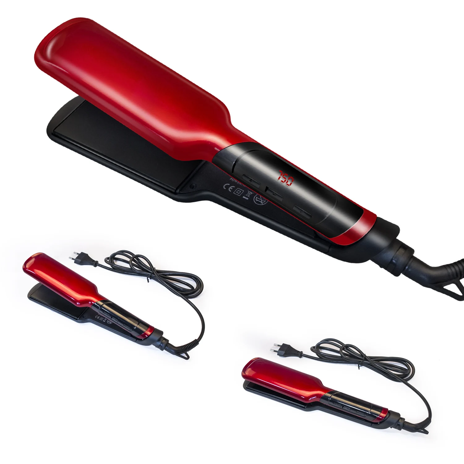 

Hair Straightener 110~240V 455 F Silk Ceramic Flat Iron Professional Straightenering Iron Dual Voltage With LED Display