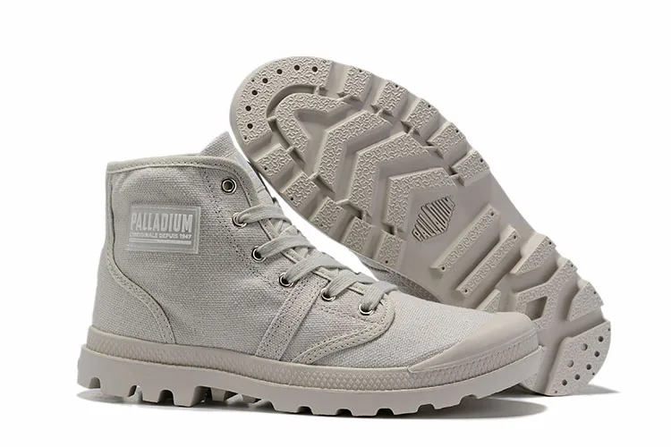 PALLADIUM/мужская и женская обувь; коллекция года; кроссовки средней высоты; кожаные ботильоны; сезон весна-осень; обувь на шнуровке с квадратным носком; женская обувь - Цвет: 1