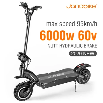 

Janobike 95km/h Electric Scooter Adult 6000W Motor Folding e scooter LCD Meter Nutt Hydraulic Brake Electric Vehicle