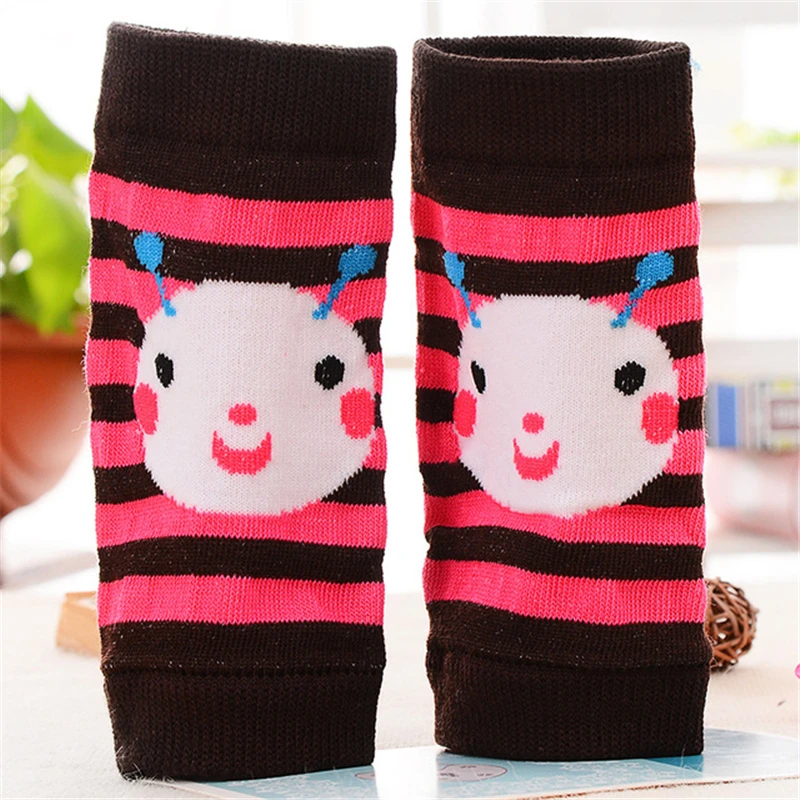 1 Pair Baby Toddler Leg Warmers Safety Crawling Elbow Cushion Infants Cartoon Knee Pads Protector Kids Cotton Sleeve D0240