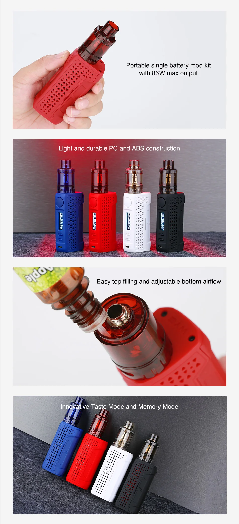 Tesla WYE II 86W TC Kit with Citrine 24 Tank