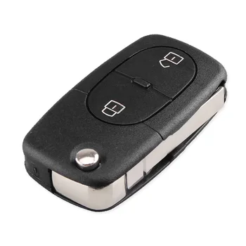 Chiave telecomando per Audi TT A2 A4 A6 A8 Quattro CR1620 CR2032 Supporto Della Batteria HAA Vibrazione Pieghevole Chiave Dell'automobile borsette Caso Della Copertura - KEYYOU 2 3 Pulsante Per Audi TT A2 A4 A6 A8 Quattro CR1620 CR2032 Supporto