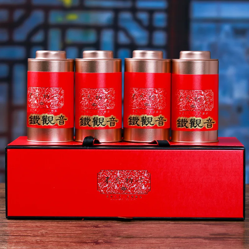 Tie Guan Yin Китайский четыре основных чай Улун чай черный чай зеленый чай 500 г пакет - Цвет: Tie Guan Yin