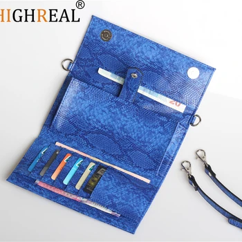 

New Arrived Python Leather Cell Phone Bag Embossed Python Phone Wallet Pouch Strap Purse Phone Shoulder Bag