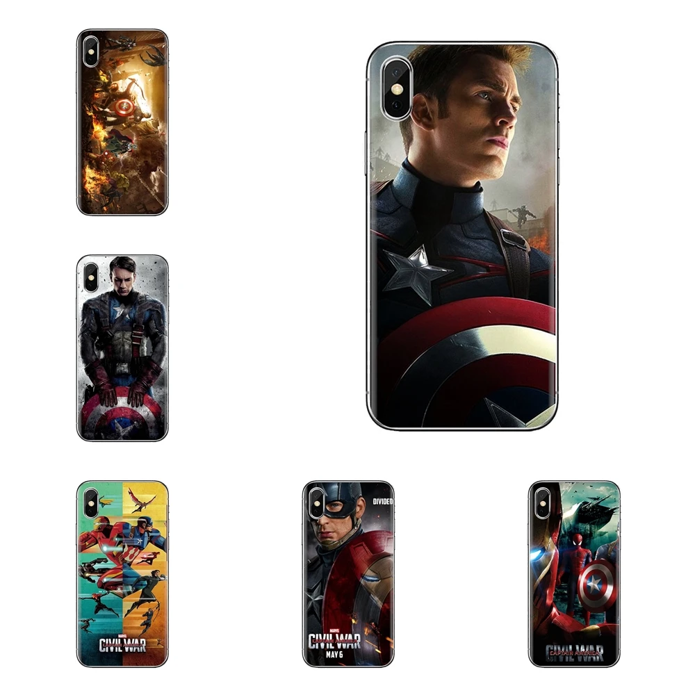 Soft Cases Covers Marvel Captain America Civil War For Huawei Nova 2 3 2i 3i Y6 Y7 Y9 Prime Pro GR3 GR5 2017 2018 2019 Y5II Y6II |