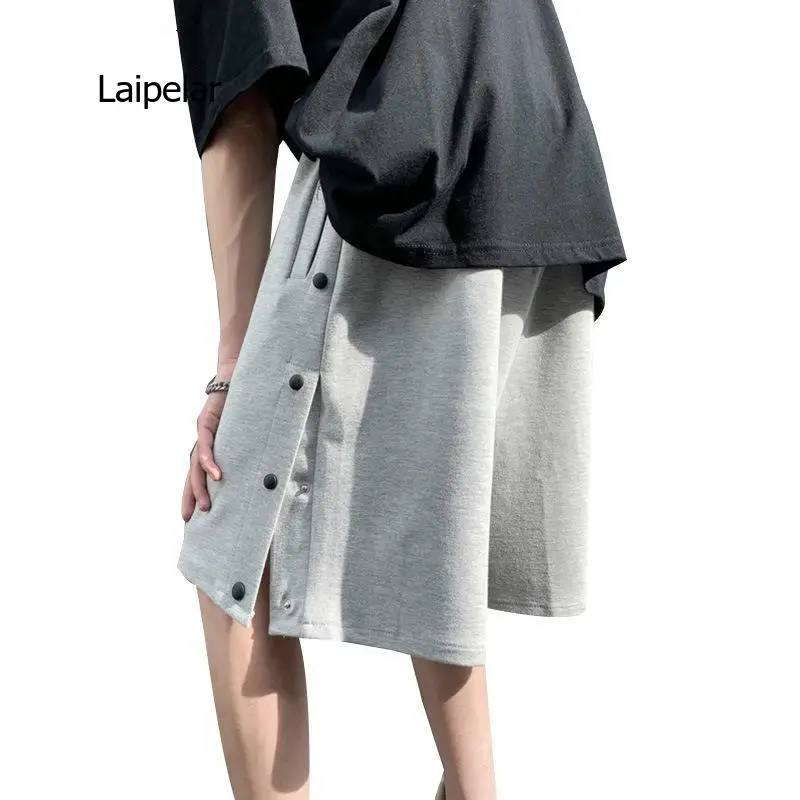 2021 Casual Shorts Men's Summer Thin Loose Wear Breasted Basketball Pants Versatile Sports Capris