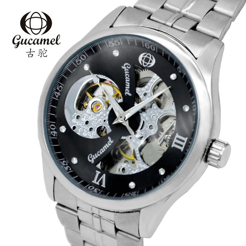 GUCAMEL2020 Explosion Style Leisure Sports Watch High-end Fashion Business Hollow Mechanical Men's Clock Chronograph Gift Watch