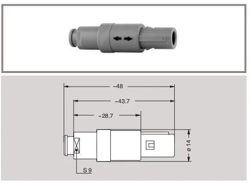 Redel Bose A20 Headset 6 Pin Custom Female Panel Mount for Install Connector Kit/ Female Plug / Male Plug Connector