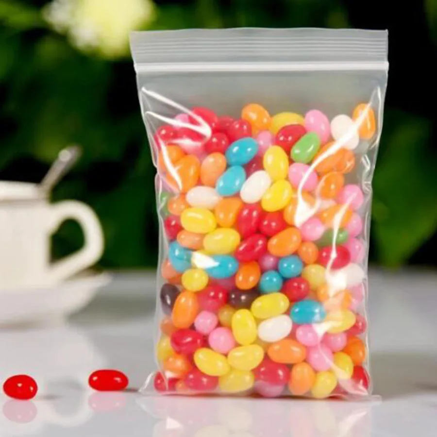 Storage Bag 200Pcs/Lot Transparent Sealed Fresh Food Ziplock Diamond Painting Accessories