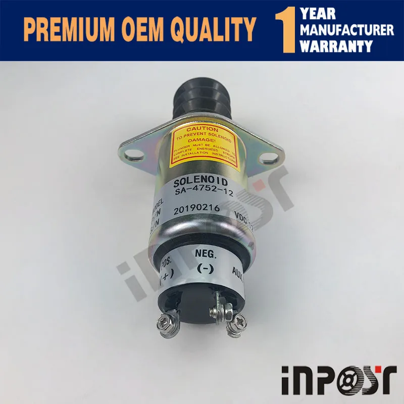 12V SA-4752-12 2003-12S7U1B2AStop электромагнитный клапан для Woodward 2003