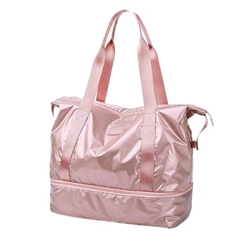 

ASDS-Women Tote Bag Waterproof Oxford Spinning Travel Bags Large Capacity Sports Bag Fitness Shoulder Bag Fashionable Solid Hand