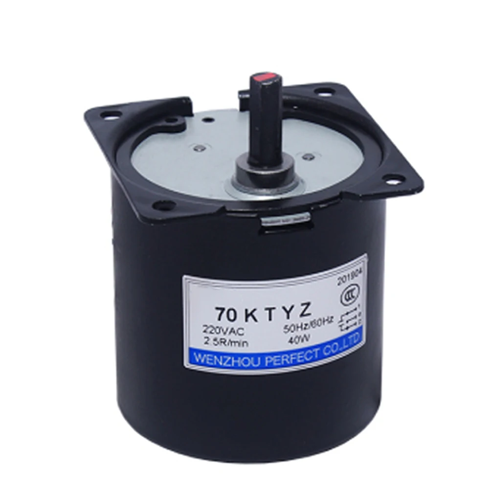 220V AC 40W Getriebe Motor 70KTYZ Permanent-Magnet-Synchron Motor 2,5 RPM  5RPM 10RPM 15RPM 20RPM 30RPM 40RPM 50RPM 60RPM halterung