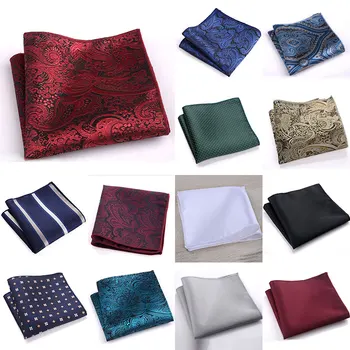

Vintage Men British Floral Print Pocket Square Handkerchief Male Elegant Chest Towel For Suit Wedding Party Accessories