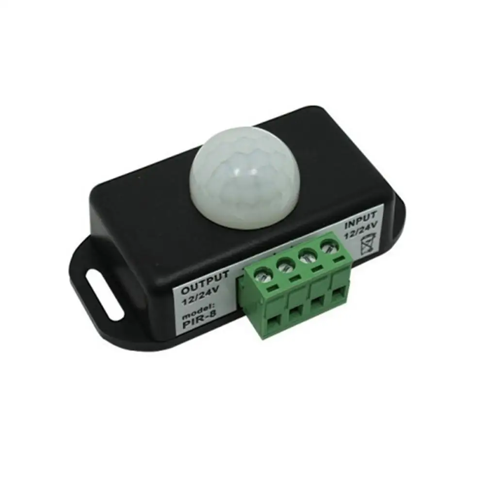 120 Degrees Automatic DC 12V-24V 8A Infrared PIR Motion Sensor Switch for LED Light 5 ~ 8 M Infrared Motion Sensor Detector