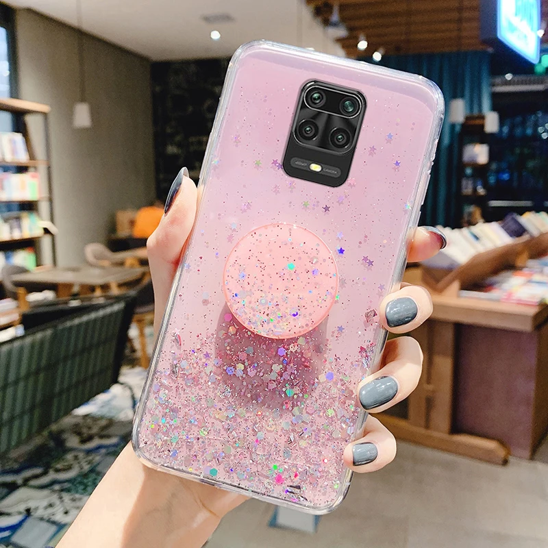 Transparente Bling-Glitter-Hülle für Xiaomi Mi 11T Poco F3 X3 Redmi Note 9S Hülle für Mi 10T 11 Lite Redmi Note 10 10S 8_voghion.com