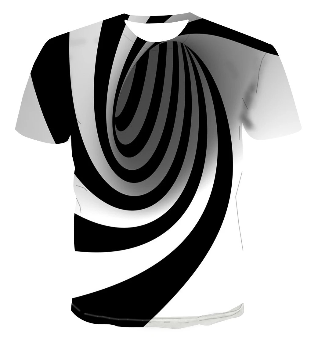 

Hot Sale New 3d Printed T-shirt Creative Design Dizzy Men's Short-sleeved 3d T-shirt Wild Street Style Handsome Men's T-shirt