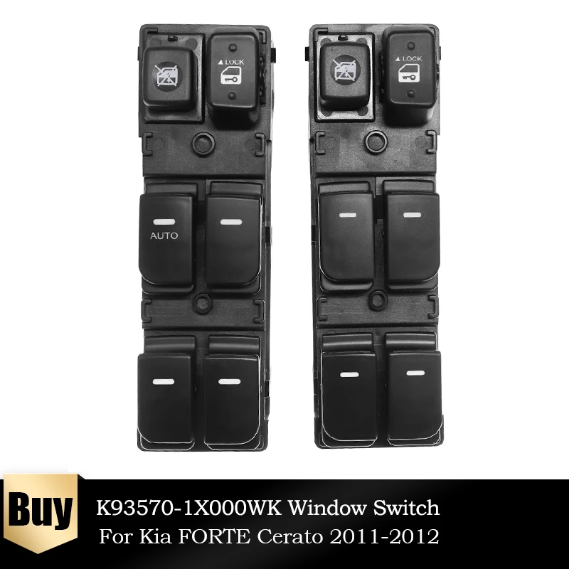 

K93570-1X000WK Front Left Hand Driver Side Car Master Power Window Switch Button For KIA FORTE CERATO 2011 2012 K93570 1X000WK
