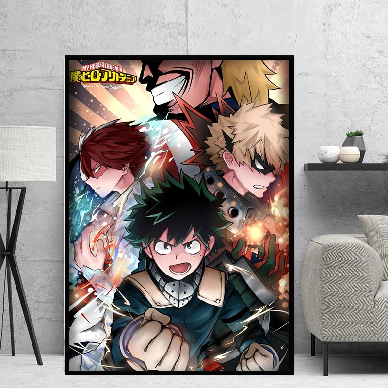 advocaat verschijnen Varen My Hero Academia High Quality Anime Manga Wall Art Print Decor Poster,50 X  70 Cm,no Frame - Painting & Calligraphy - AliExpress