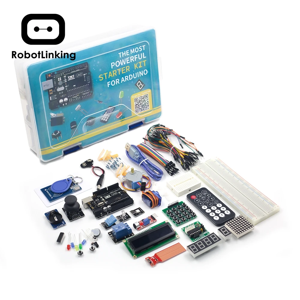 Baratos UNO del proyecto Super Kit de iniciación con Tutorial UNO R3 Placa de controlador Servo Stepper Motor relé etc. para proyectos Arduino 2019
