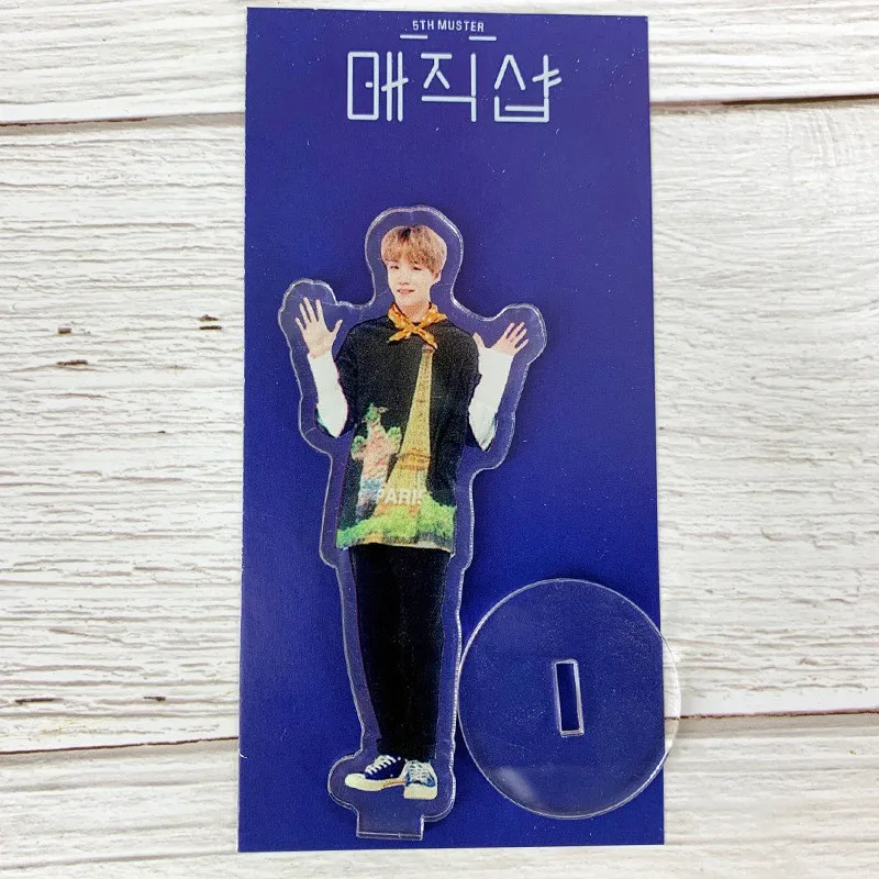 KPOP Bangtan мальчики 5TH MUSTER FESTA прозрачный Стенд Рисунок доска карта душа Persona Love Yourself JUNG KOOK JIMIN JIN SUGA