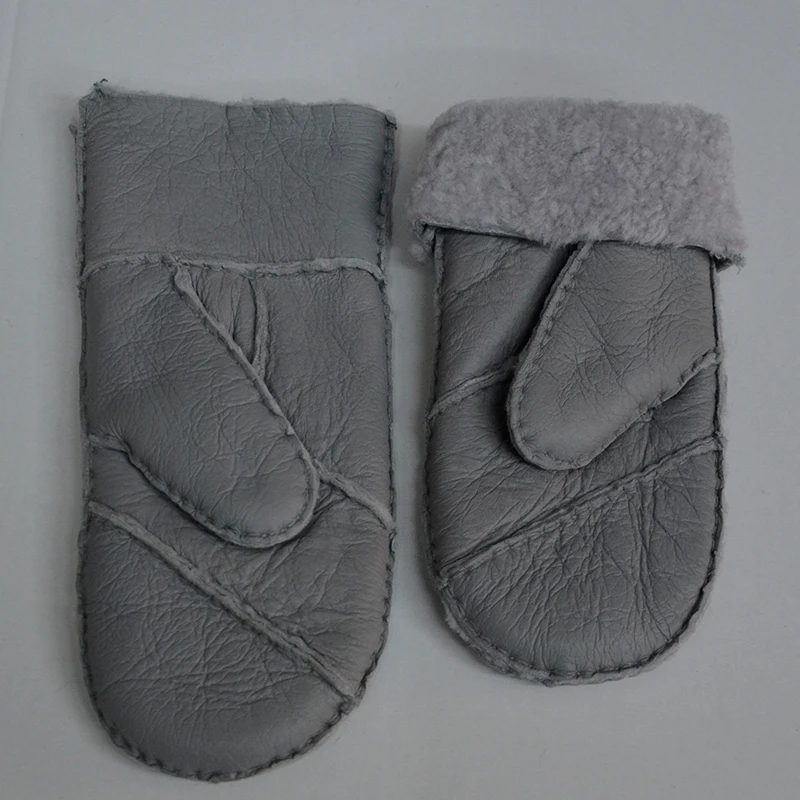 Women leather gloves, natural sheepskin gloves, easy to wear,keep your hands warm in winter one size