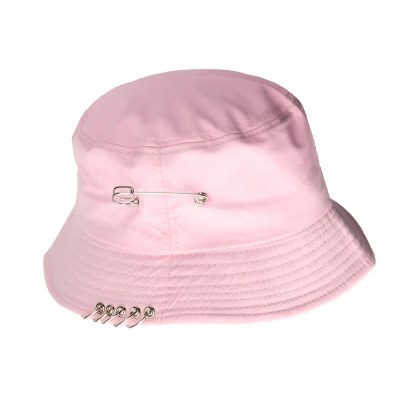 Pink Мужская шапка для рыбалки, новинка, с принтом букв, защита от солнца, шапка-ведро, модная женская мужская Весенняя уличная Кепка для рыбалки, мужская шапка TG0190 - Цвет: Pink