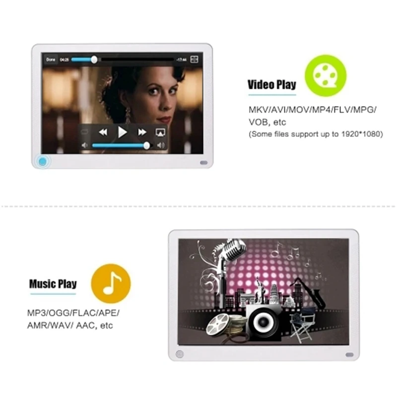 Уколов P101 10 дюймов светодиодный цифровая фоторамка ips настольные электронные альбом 1280x800 HD поддерживает музыку фото/видео плеер/будильник