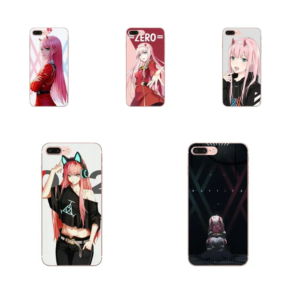 Чехол из полиуретана с принтом Darling In The Franxx Zero Two в продаже Cool для Apple iPhone 4 4s 5 5C 5S SE 6