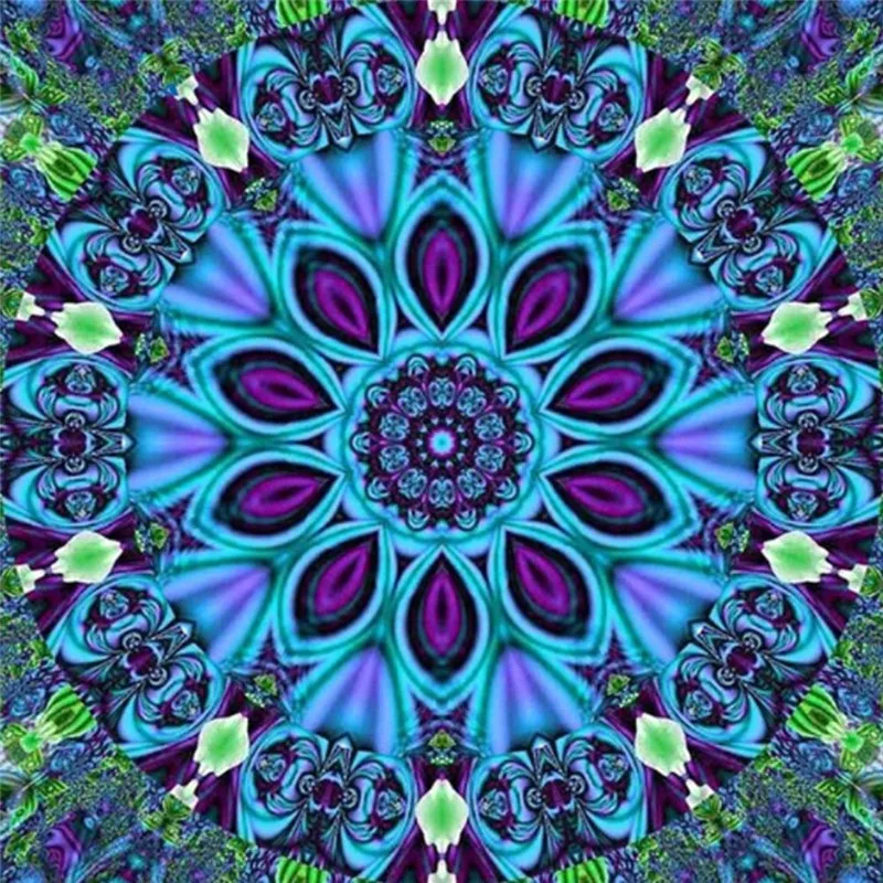 Kaufen Neue Fantasie blume abstrakte kunst DIY Kristall voller bohrer platz 5D diamant malerei 3D kreuz stich kit mosaik runde strass