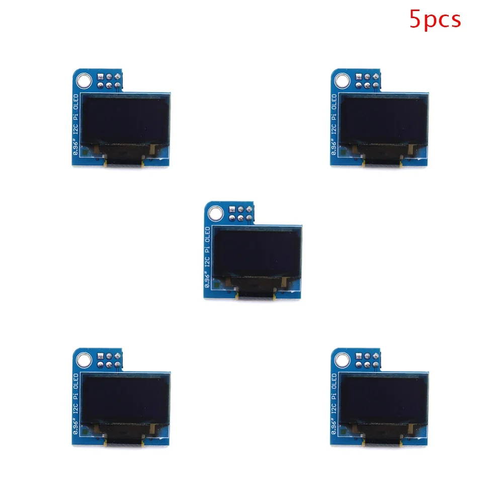 1/2/5/10 шт PiOLED 128x64 0,96 дюймов Мини монохромный OLED Дисплей модуль белого цвета для Raspberry Pi - Комплект: 5pcs