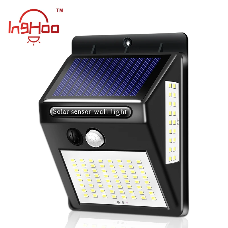 

Inghoo Solar Lights Motion Sensor 100 LED Super Bright Lights Solar Outdoor Spotlight Flood Lighting for Backyard Garden