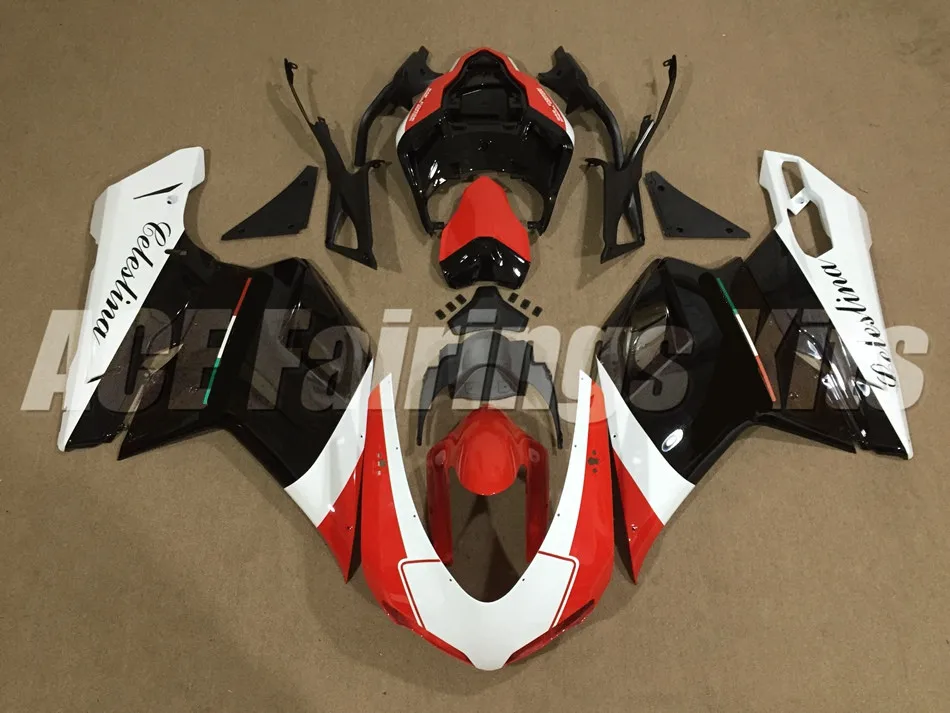 

New ABS Injection Mold Bodywork motorcycle Fairings kits Fit For Ducati 1098 848 1198 2007 2008 2009 2010 2011 2012 red black FR
