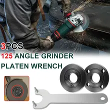 

Angle Grinder Flange Wrench Spanner 2pcs M14 Metal Lock Thread Replace Angle Grinder Inner&Outer Flange Nut Set Tool + Wrench