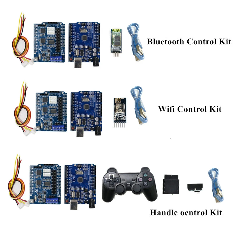 Bluetooth Wifi Handle Robot Car Arm Controller Kit For Arduino With Uno R3 Motor Driver Board Wifi Module Bluetooth Module Rc Tanks Aliexpress