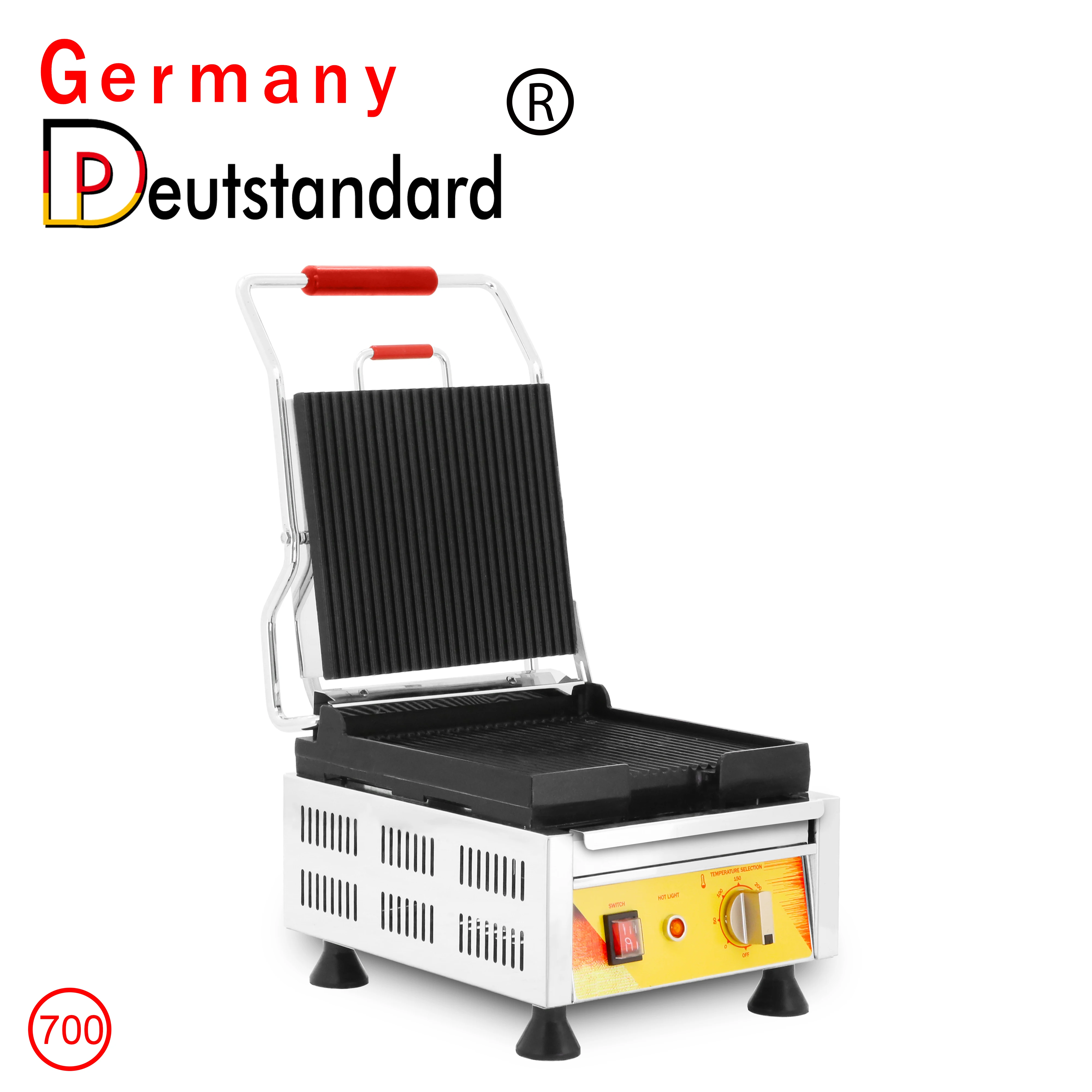 Description Picture 4 of itemNew Style Electric Panini Maker Grill Press Plate Breakfast Waffle Bread Sandwich Baking Machine Toaster Barbecue Oven With C