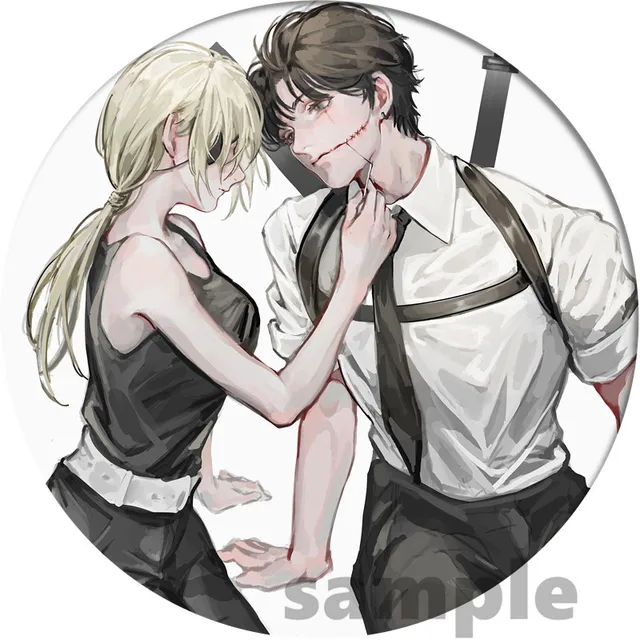 Anime Chainsaw Man Badge Makima Brooch Pin Cosplay Badges For Cloth Backpack Cosplay Anime Accessories 11