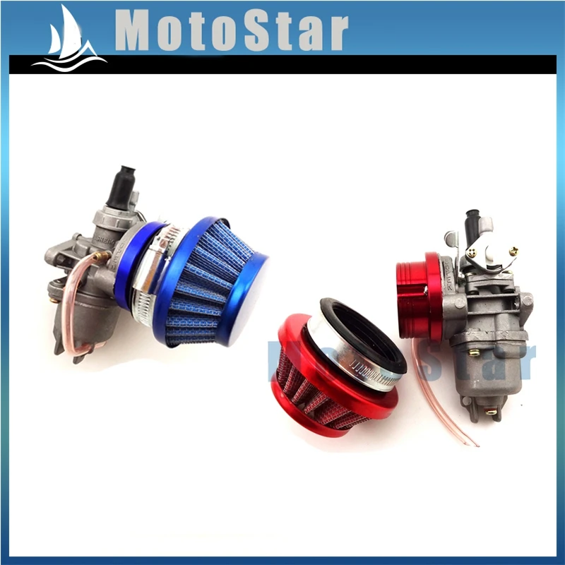44mm Air Filter + Stack Carburetor Carb For 2 Stroke 47cc 49cc Mini Moto Kids ATV Quad 4 Wheeler Go Kart | Автомобили и мотоциклы