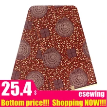 Настоящий гарантированный настоящий голландский воск высокого качества, ткань с принтом, 6 ярдов, африканская ткань для шитья, 120412