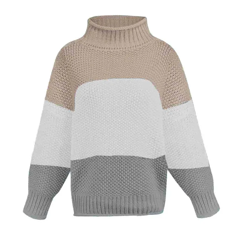 Turtleneck Sweater Women Loose Casual Knitted Pullover Truien Dames Pull Femme Hiver Mode 2019 High Quality Roupas Feminino | Женская