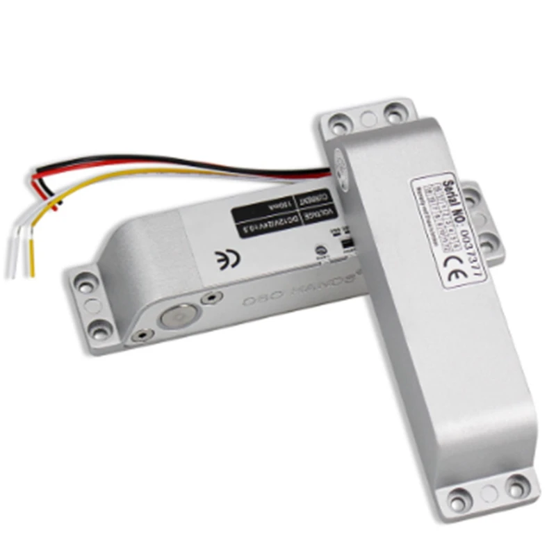 DC12V Electronic Door Lock Access Lock Safe Drop Bolt Lock for Door Access Control Lock Door Exposed Installation Access Control