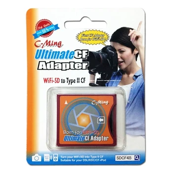 

SD to CF card set II type wireless card holder SLR camera CF card holder Support WiFiSD card Canon 5D 7D 50D