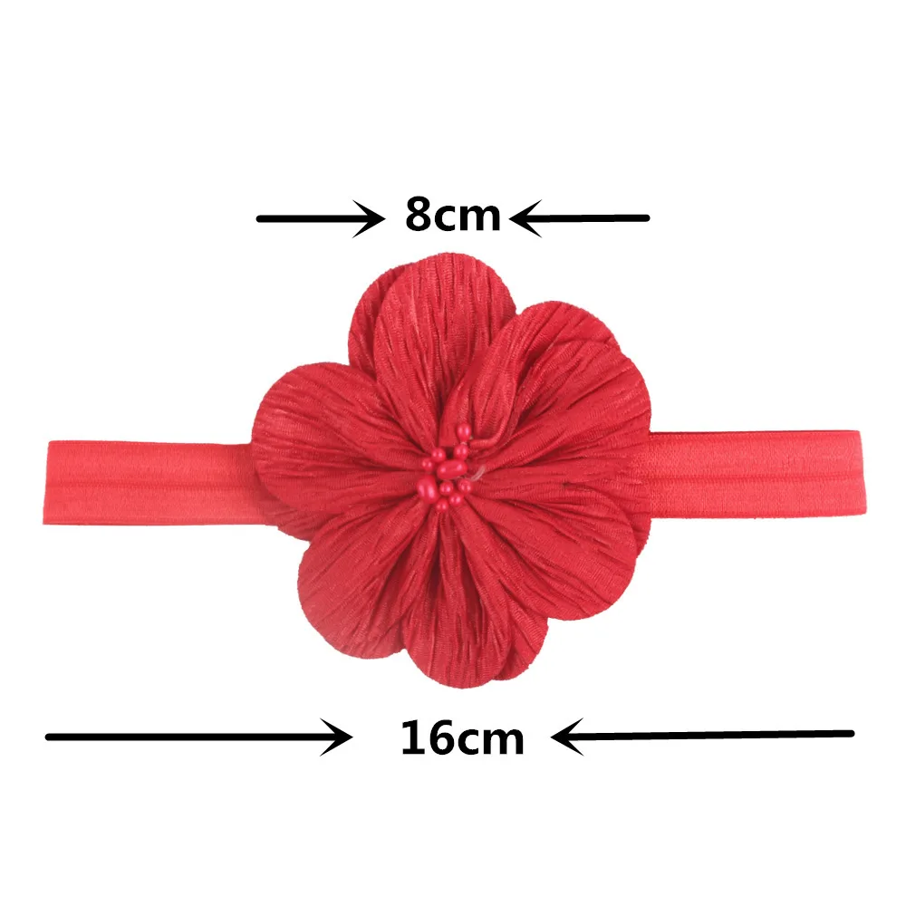 baby accessories basket 1 PCS Lytwtw's Baby Girl Flower Headband Infant Hair Accessories Newborn Headwear Headwrap Gift Toddlers Bandage Ribbon baby headband