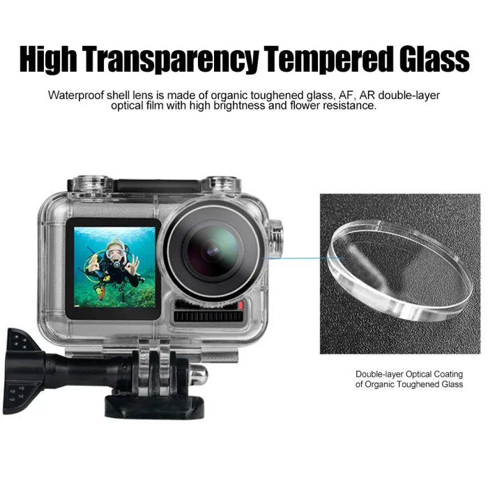 Водонепроницаемый чехол для дайвинга защитные аксессуары для DJI Osmo Action camera GK8899