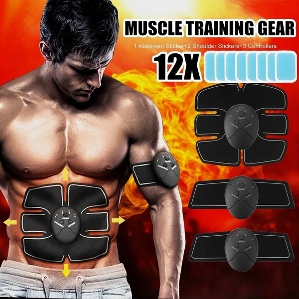 

Unisex 6 Mode 10 Intensity Muscle Workout Training Gear ABS Stimulating Musculation Trainer Fat Burning Office Home Exercise Fit