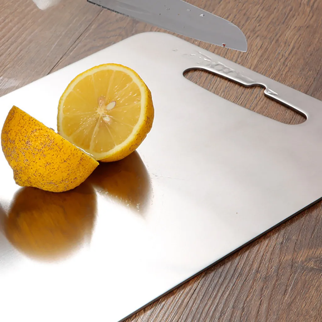 Stainless cutting board Steel Cutting Board Mildew Antibacterial Complementary Food Board Stainless Steel 304#4